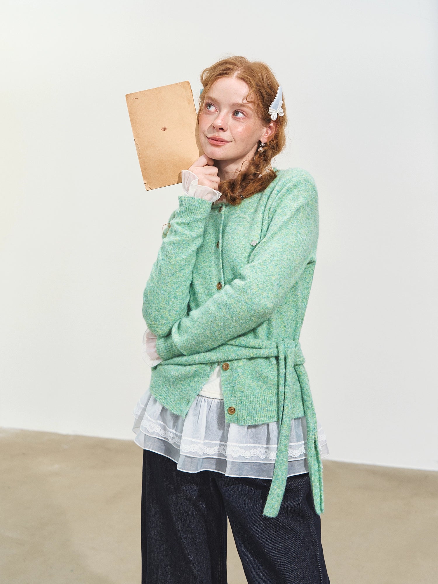 Hooded Shawl Edge Cardigan