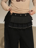 Vintage Shell Pleated Mini Skirt