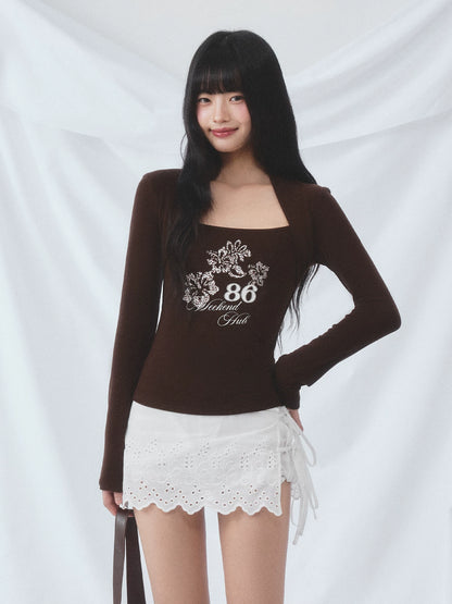 Square Neck Layered Tee