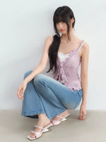 Purple Lace Layered Top Set