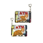 Polka Dot Cats & Dogs Charm Dual-Slot Card Holder