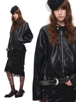 Oversized PU Moto Jacket