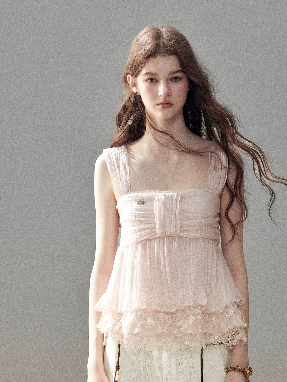 Square Neck Lace Top
