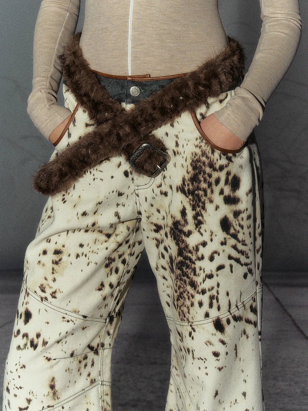Leopard Print Cocoon Pants