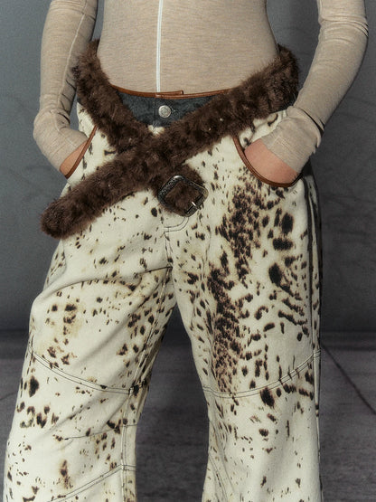 Leopard Print Cocoon Pants