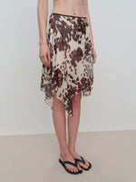 Irregular Flowy Mesh Skirt