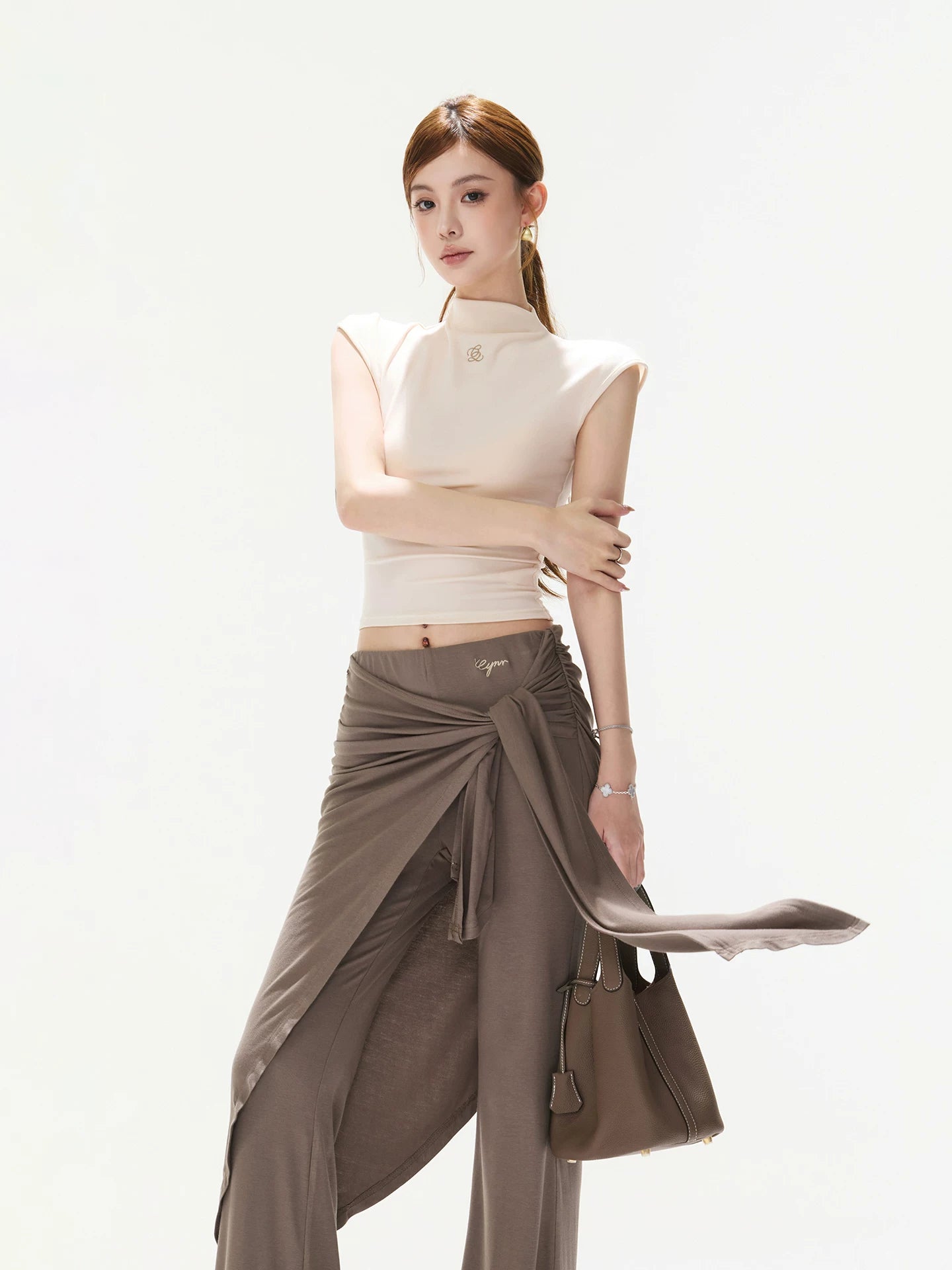 Lace Up Flare Pants