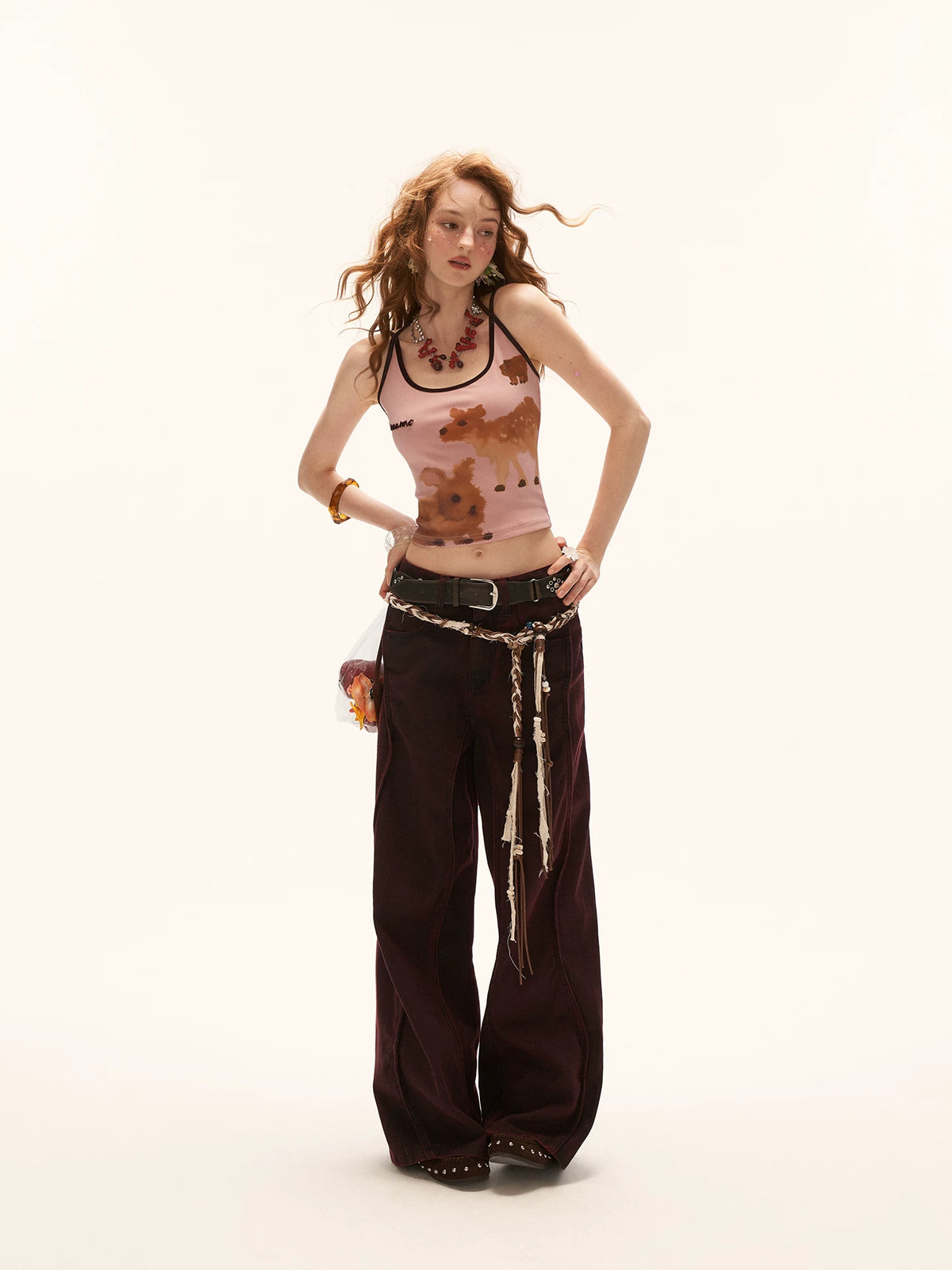 Animal Print Double Strap Camisole