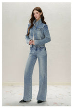 Lightning Whisker Washed Flare Jeans