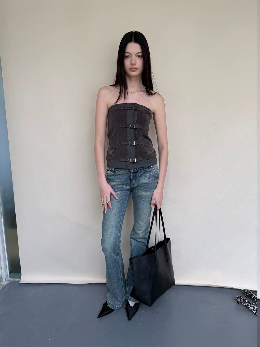 Velvet Strapless Tube Top