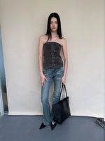 Velvet Strapless Tube Top
