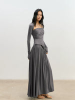 Lyocell Twist Maxi Dress