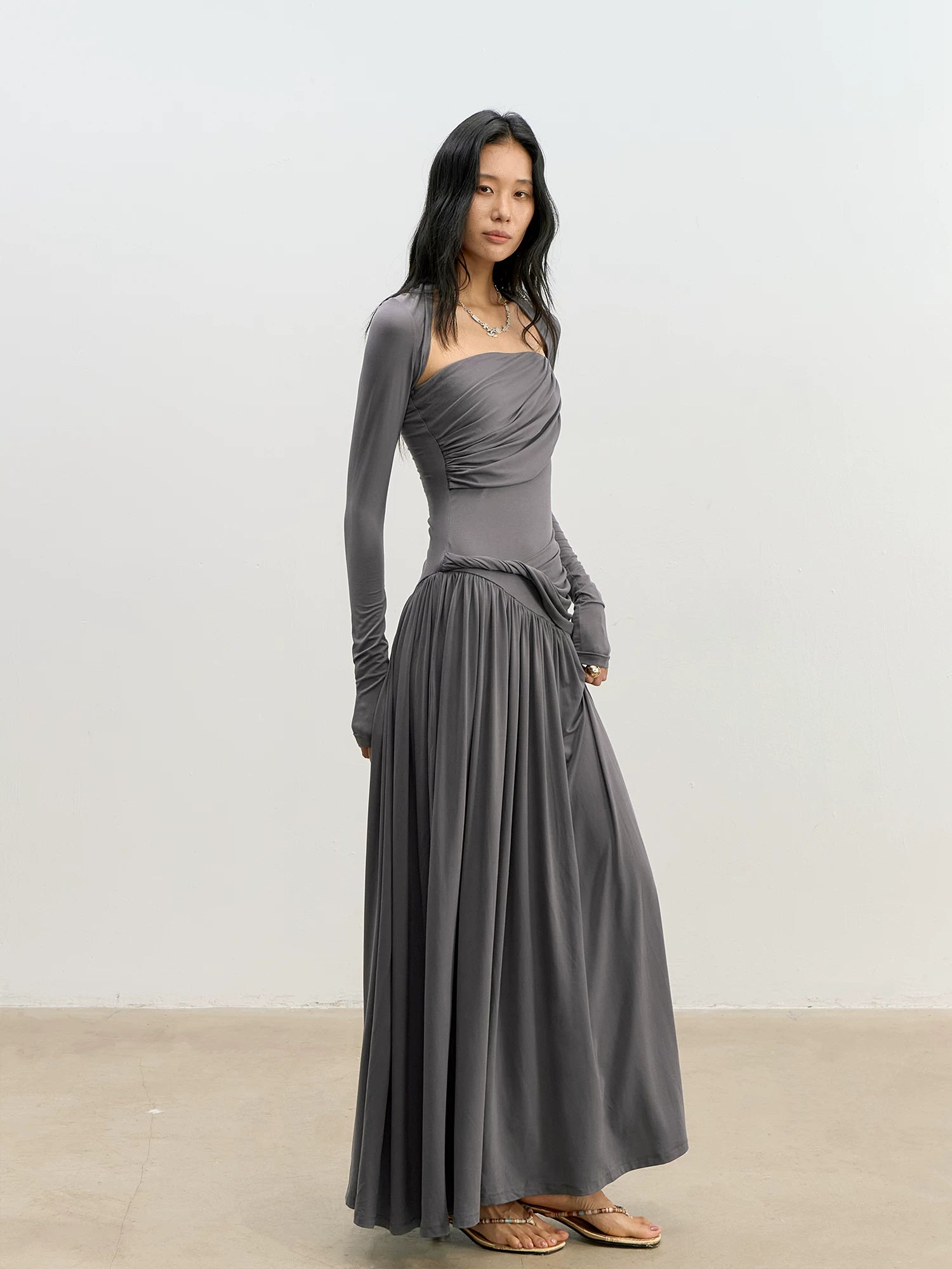 Lyocell Twist Maxi Dress