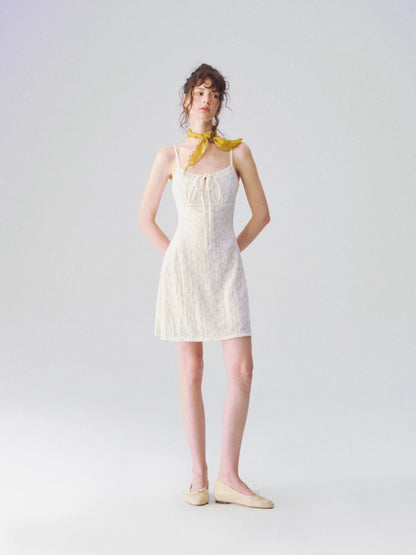 Jacquard Texture Slip Dress