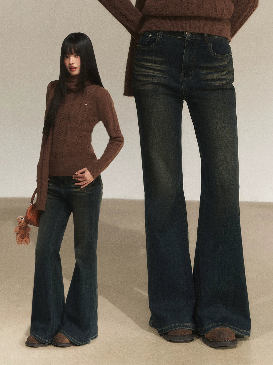 Vintage Flared Denim Pants