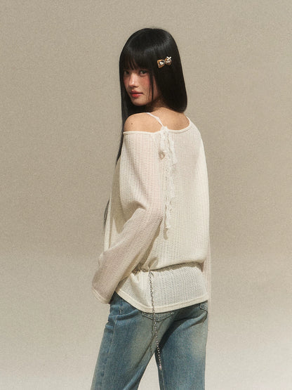 Asymmetrical Cutout Knit Top