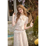 Mediterranean Floral Chiffon Set