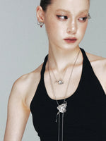 Floral Fine Chain Necklace
