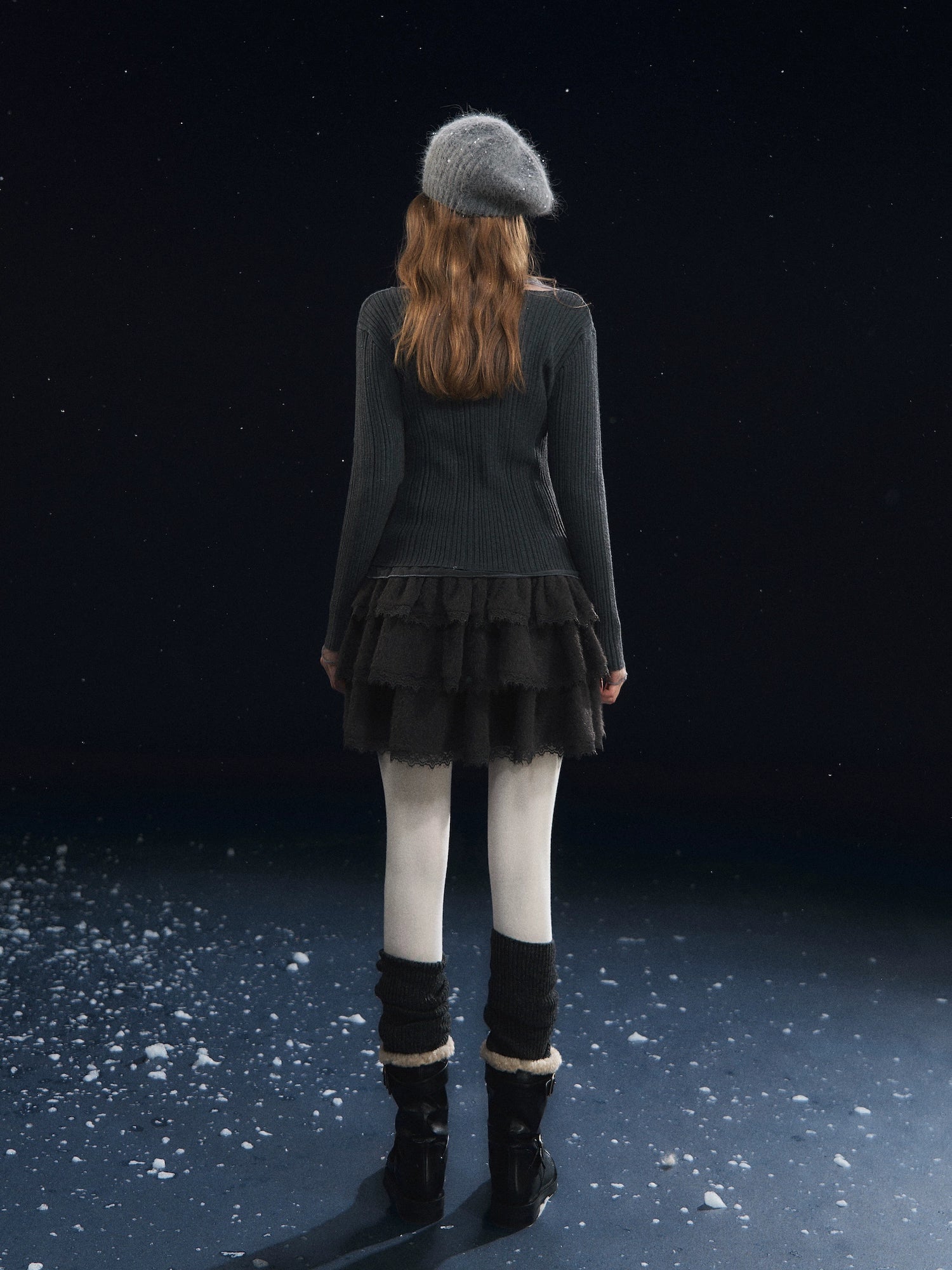 Mesh Spliced High-Stretch Base Layer