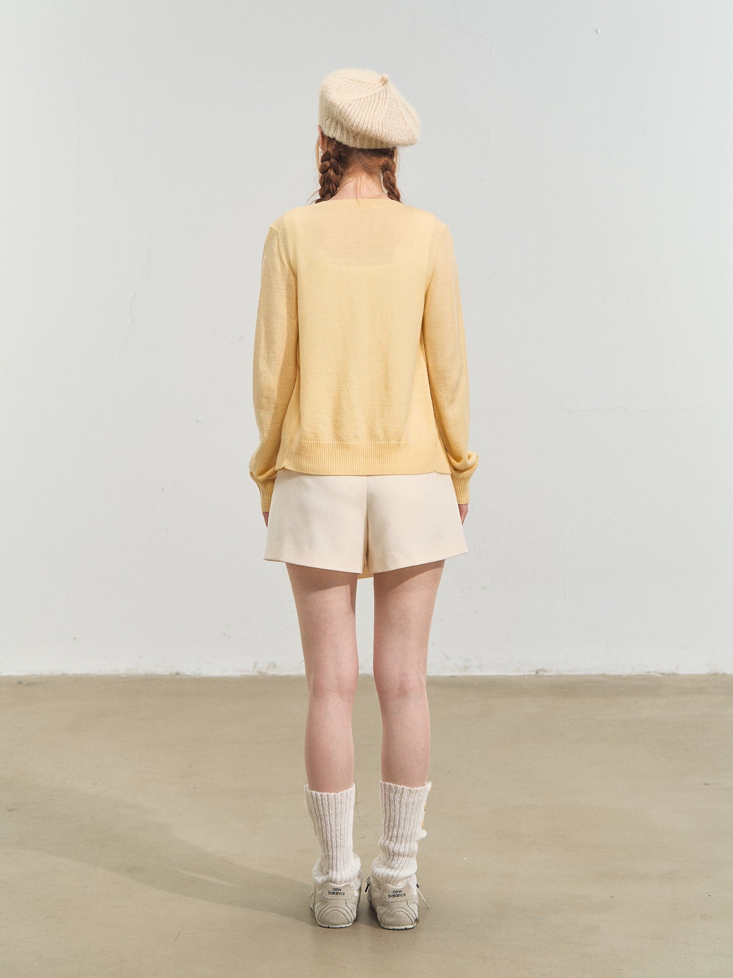 Crewneck Cartoon Patch Embroidered Cardigan