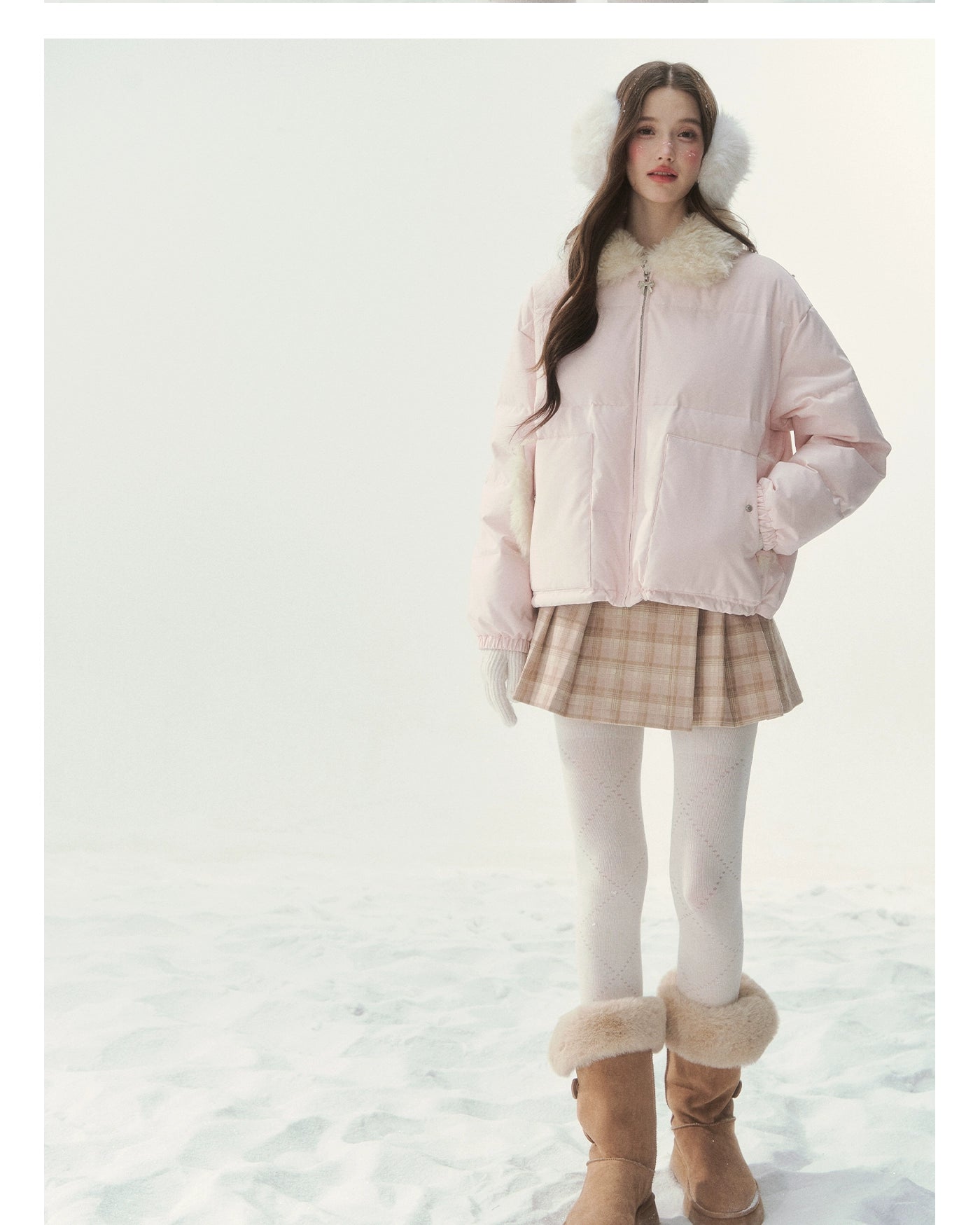 Reversible Fair Isle Down Jacket