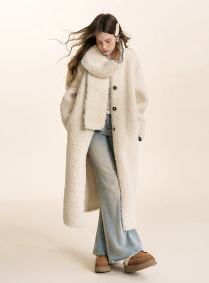 Longline Shearling Coat Set
