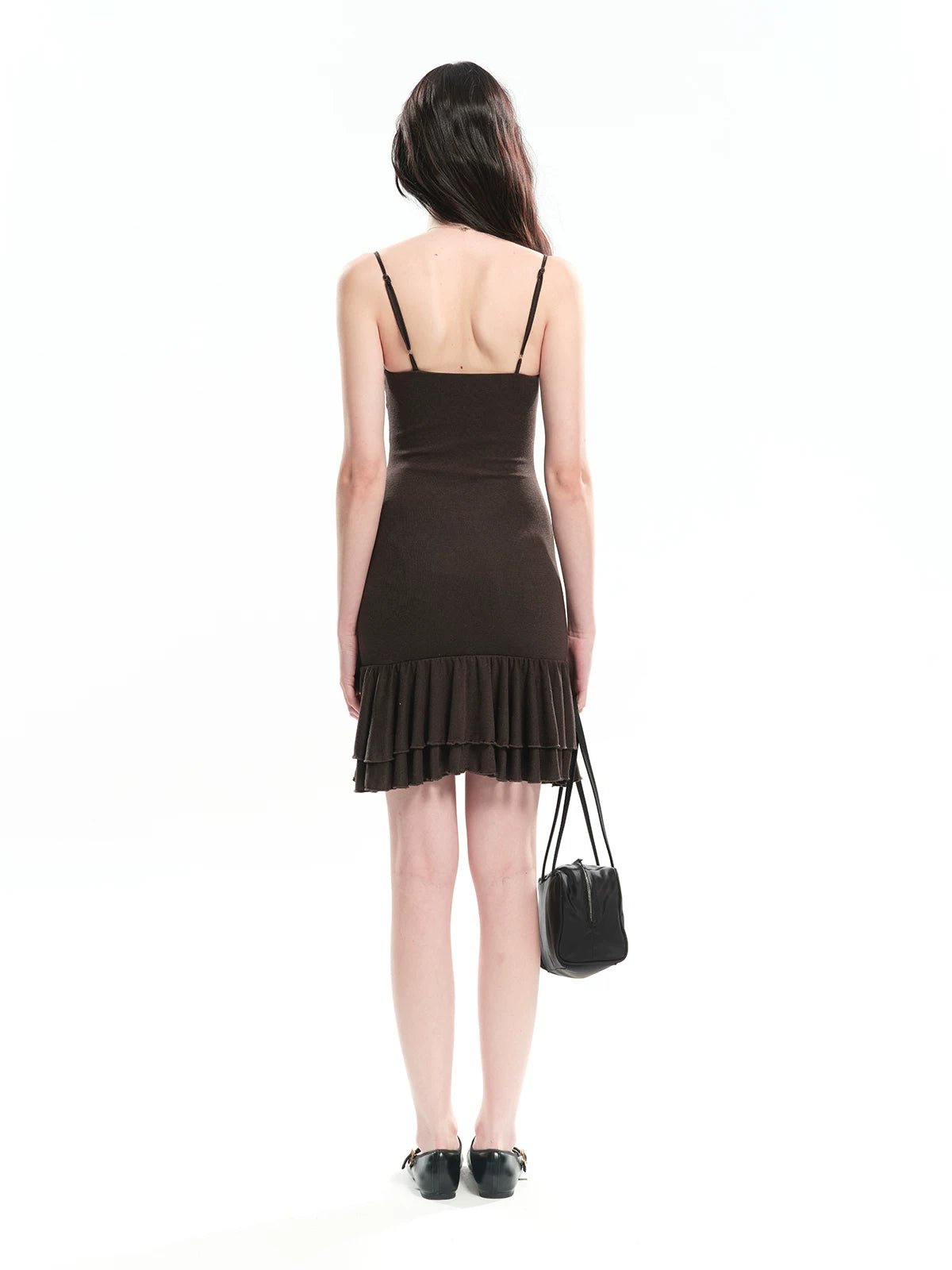 Ruched Lace Trim Mermaid Dress