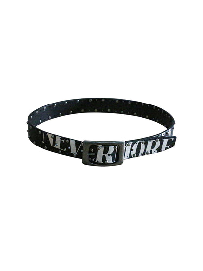 Black Rivet Punk Belt
