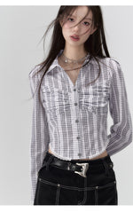 Black Denim 2-in-1 Studded Frayed Mini Skirt