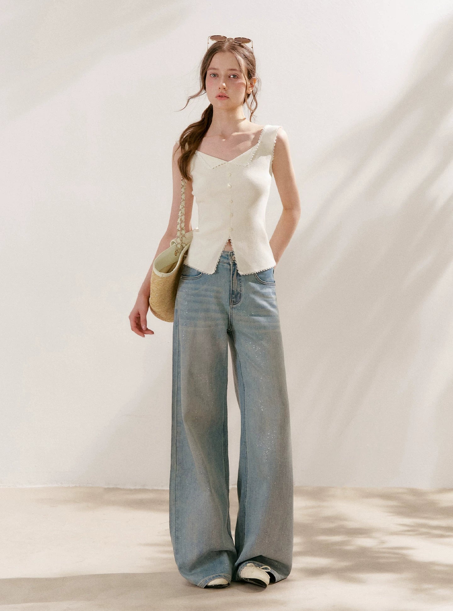 Lyocell Lace Vest