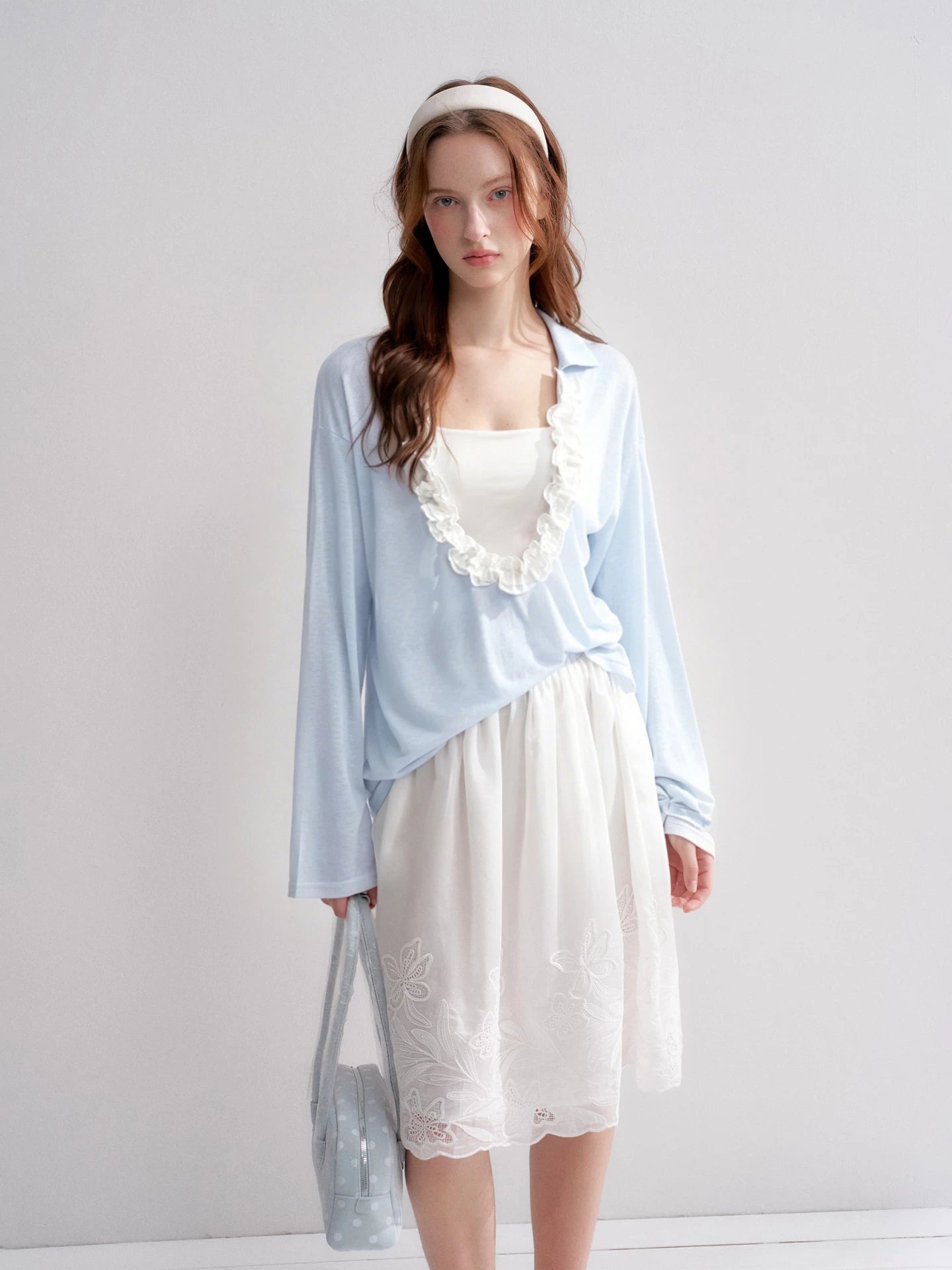 Ruffle Cloud Tee Set