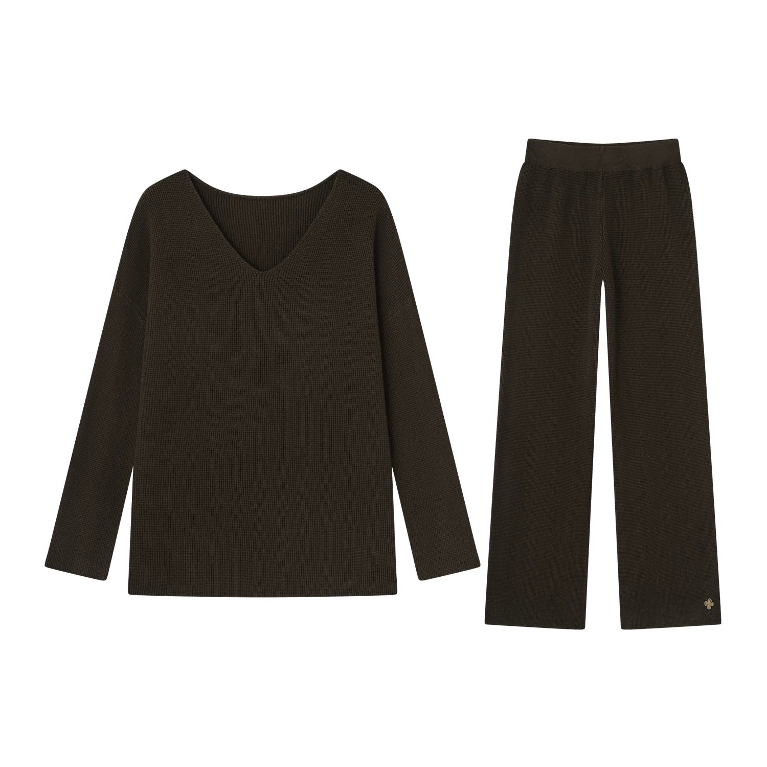 Waffle-Knit Lounge Set