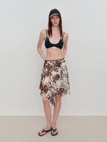 Irregular Flowy Mesh Skirt