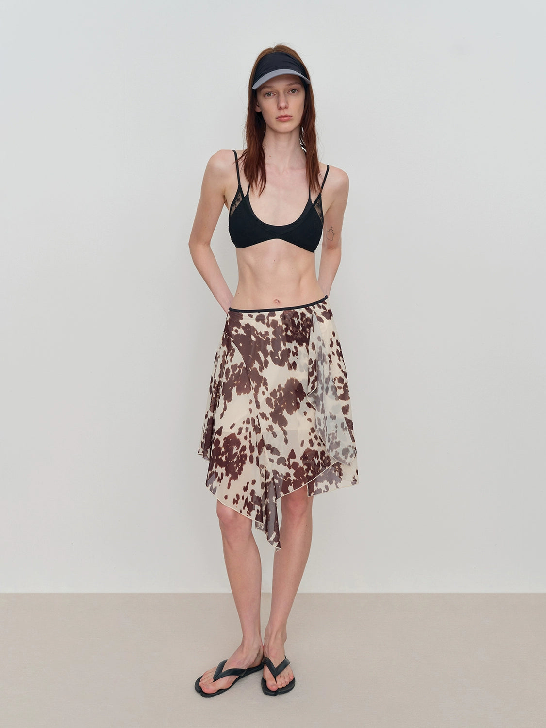 Irregular Flowy Mesh Skirt
