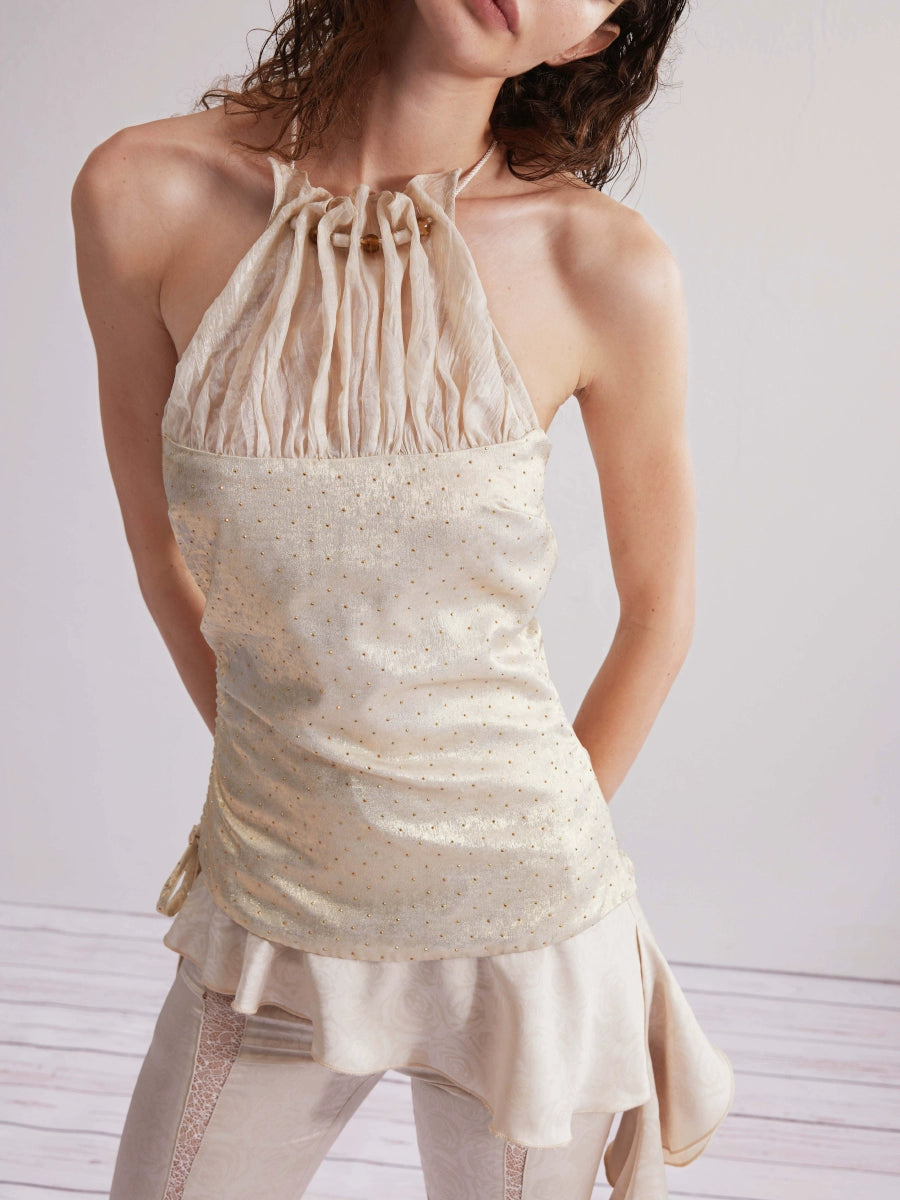Beaded Crystal-Studded Camisole