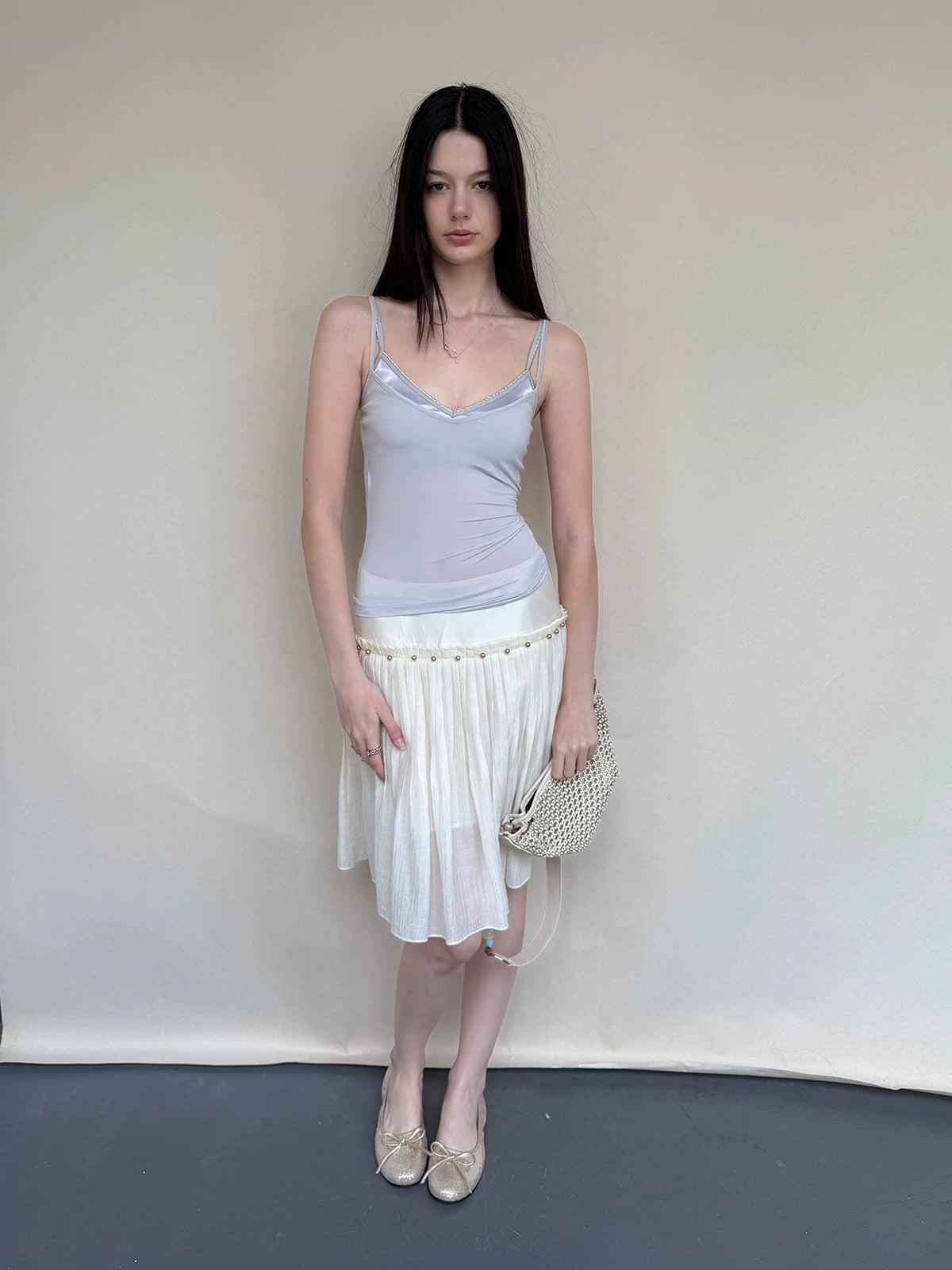 Lilac V-neck Layered Camisole
