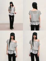 Layered Hem Faux Top