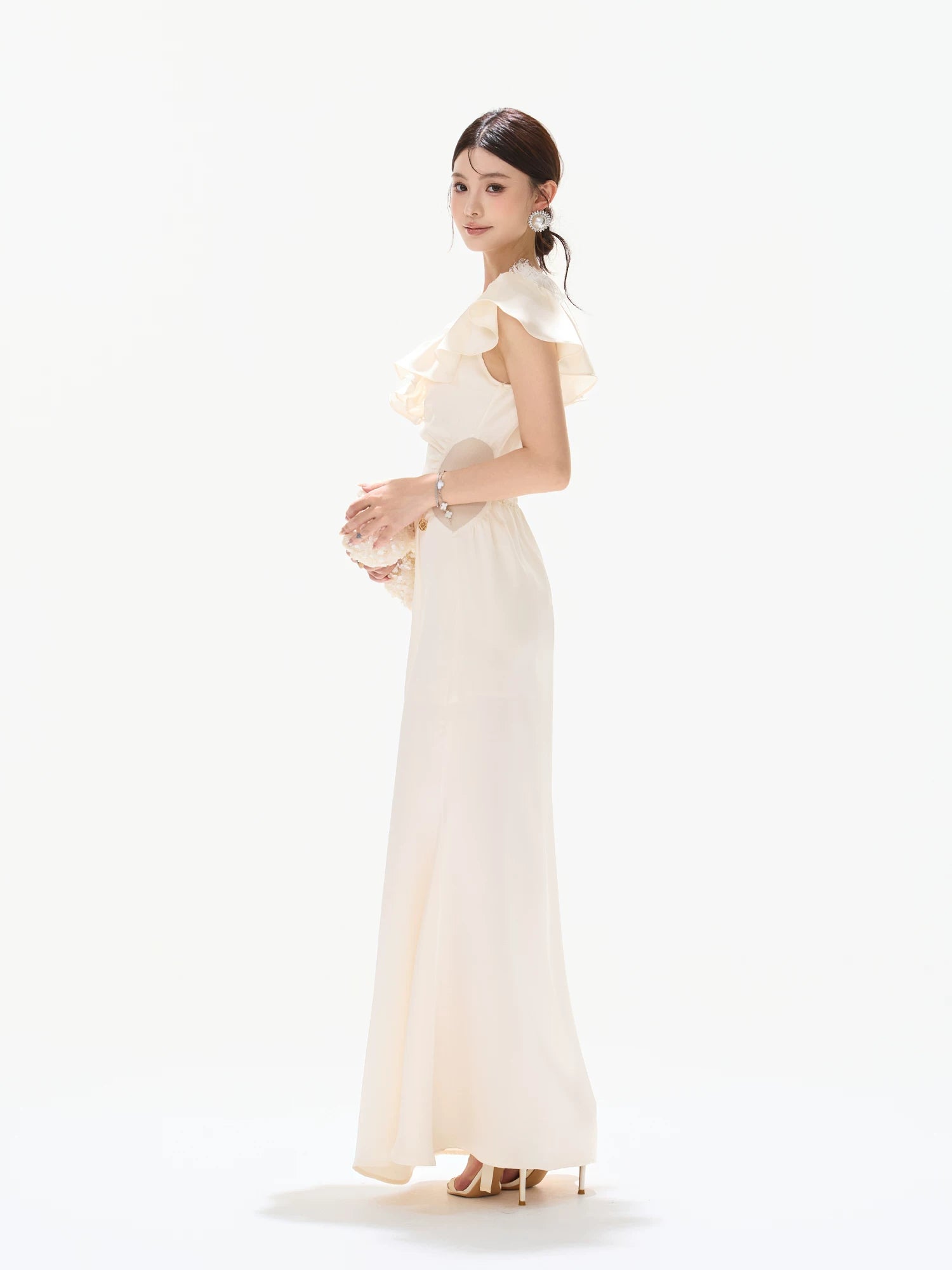 Cutout Lace Maxi Dress
