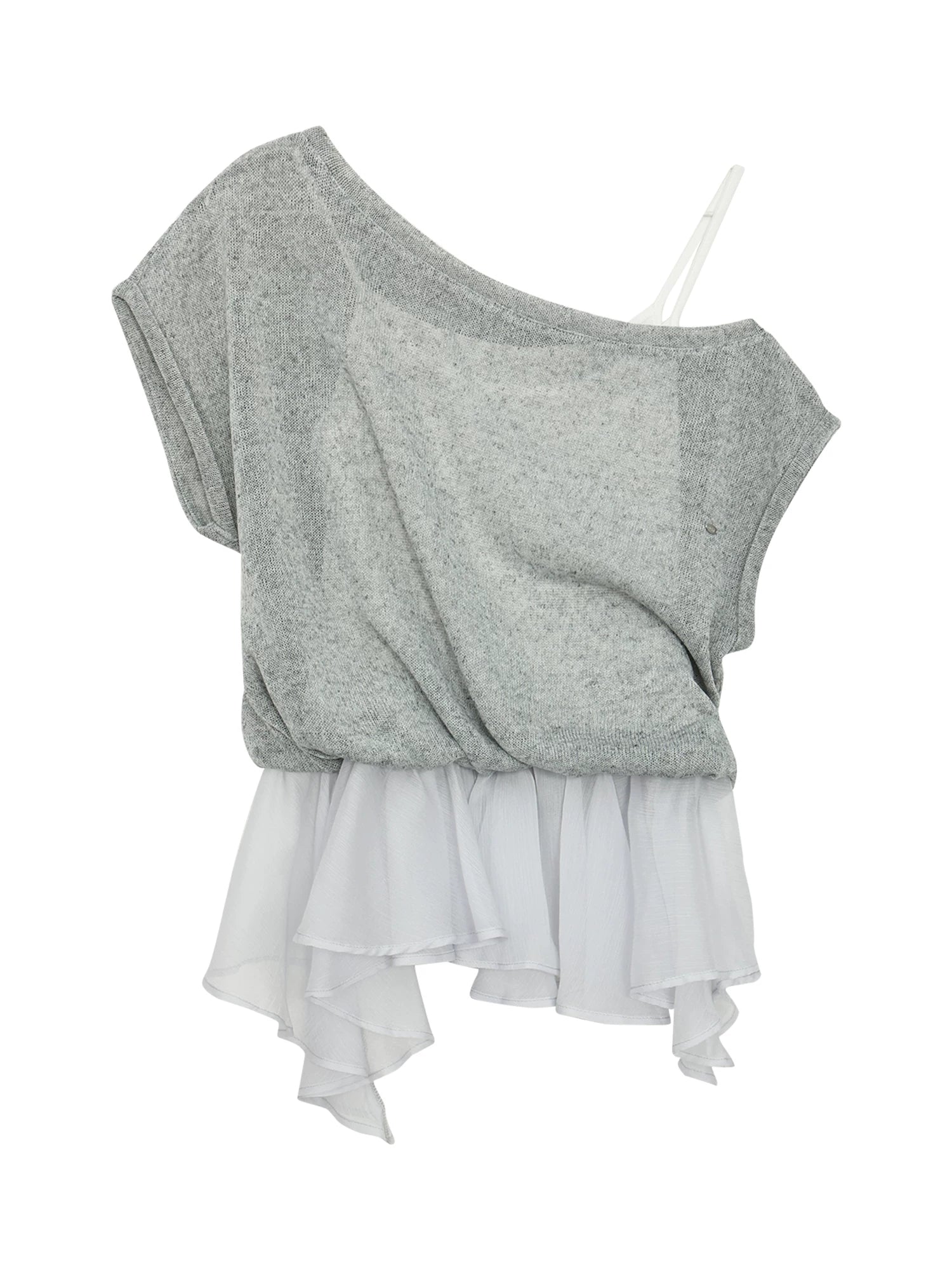 Layered Hem Faux Top