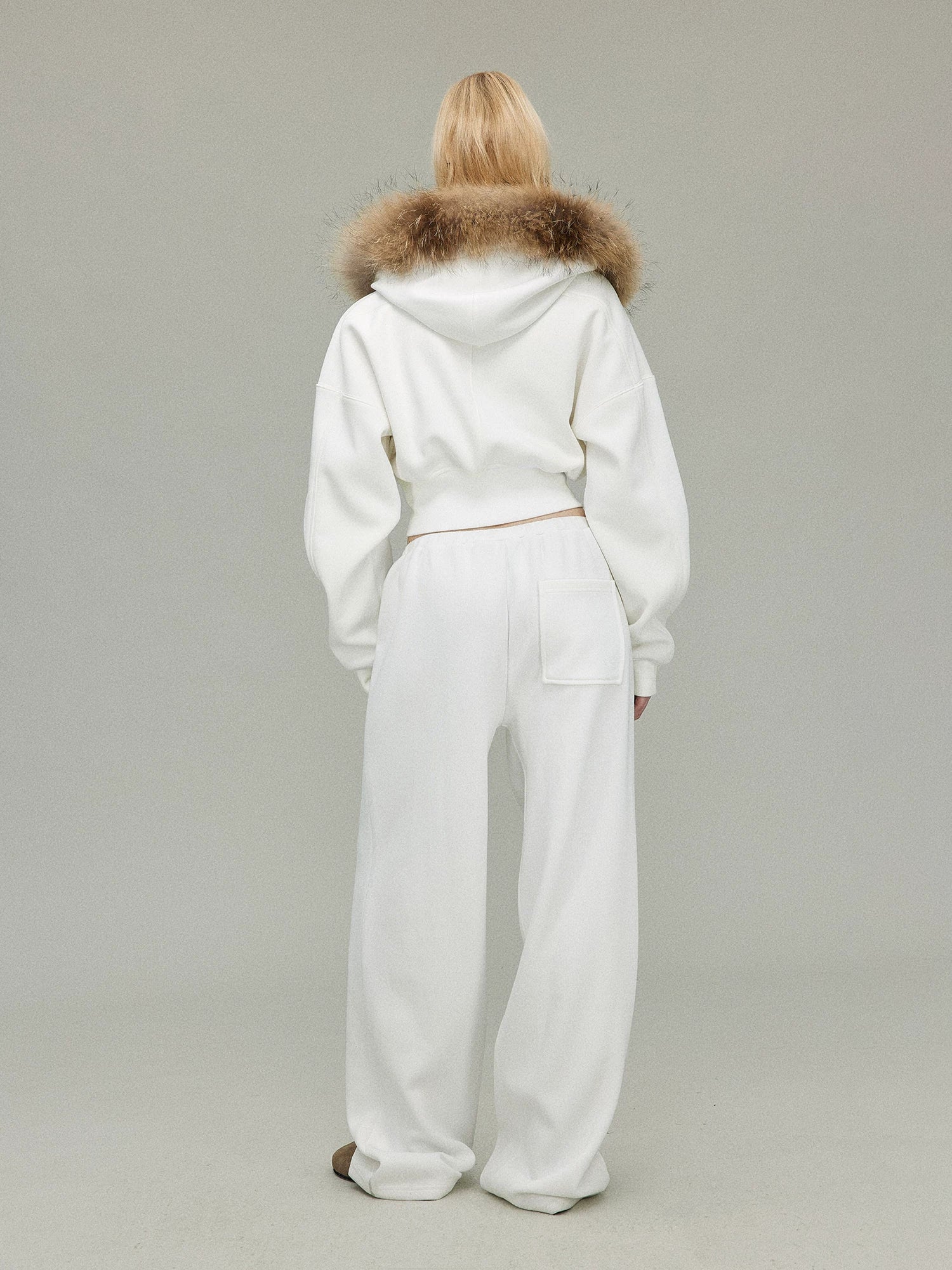 Detachable Fur Collar Hoodie Jacket