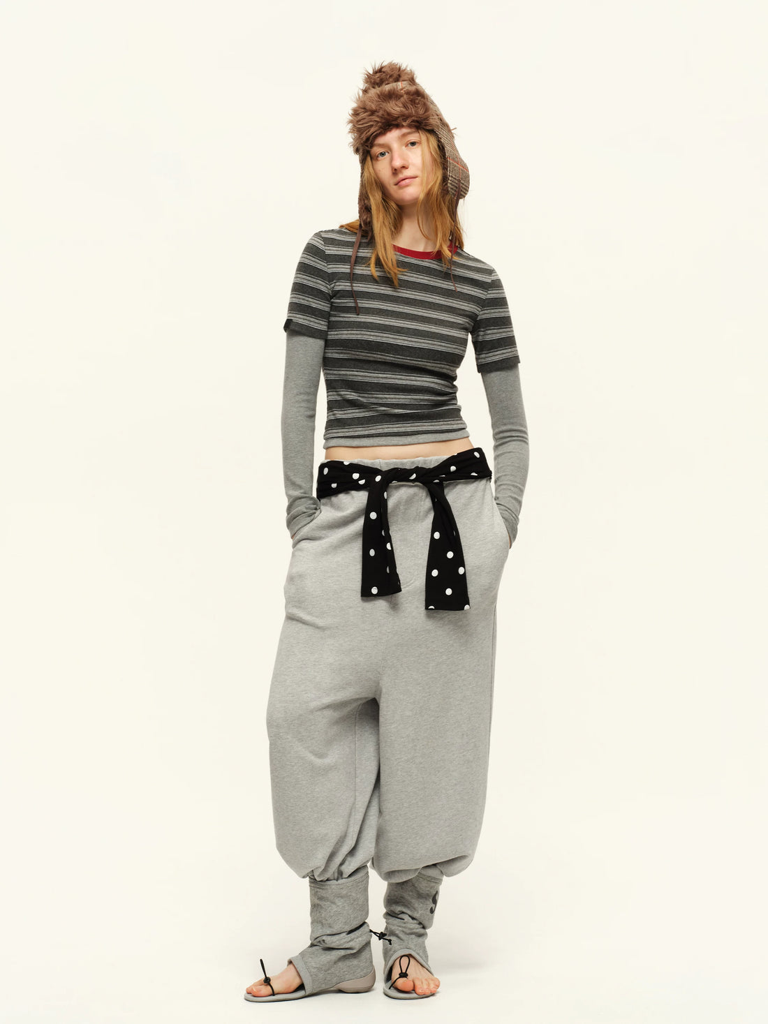 Layered Stripe Fitted Tee