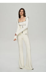 Soft Thermal Velvet Three-Piece Lounge Set