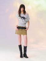 Utility Denim Skort