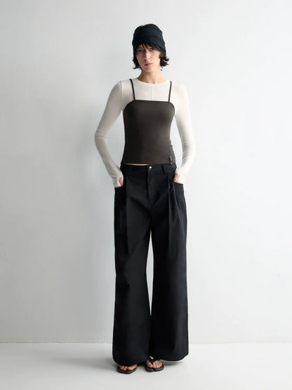 Oversized Tailored Wide-Leg Pants