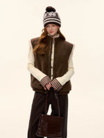 Reversible Eco Fur Wool Vest