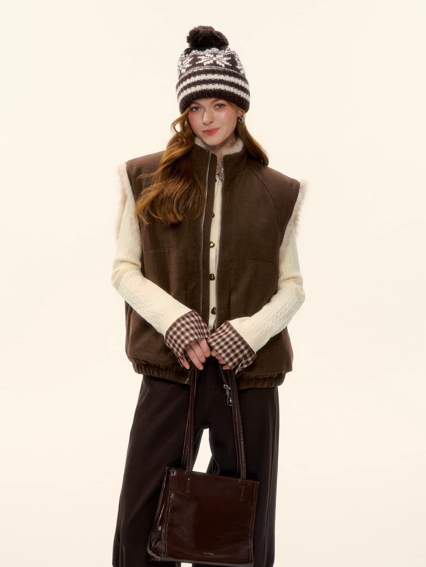 Reversible Eco Fur Wool Vest