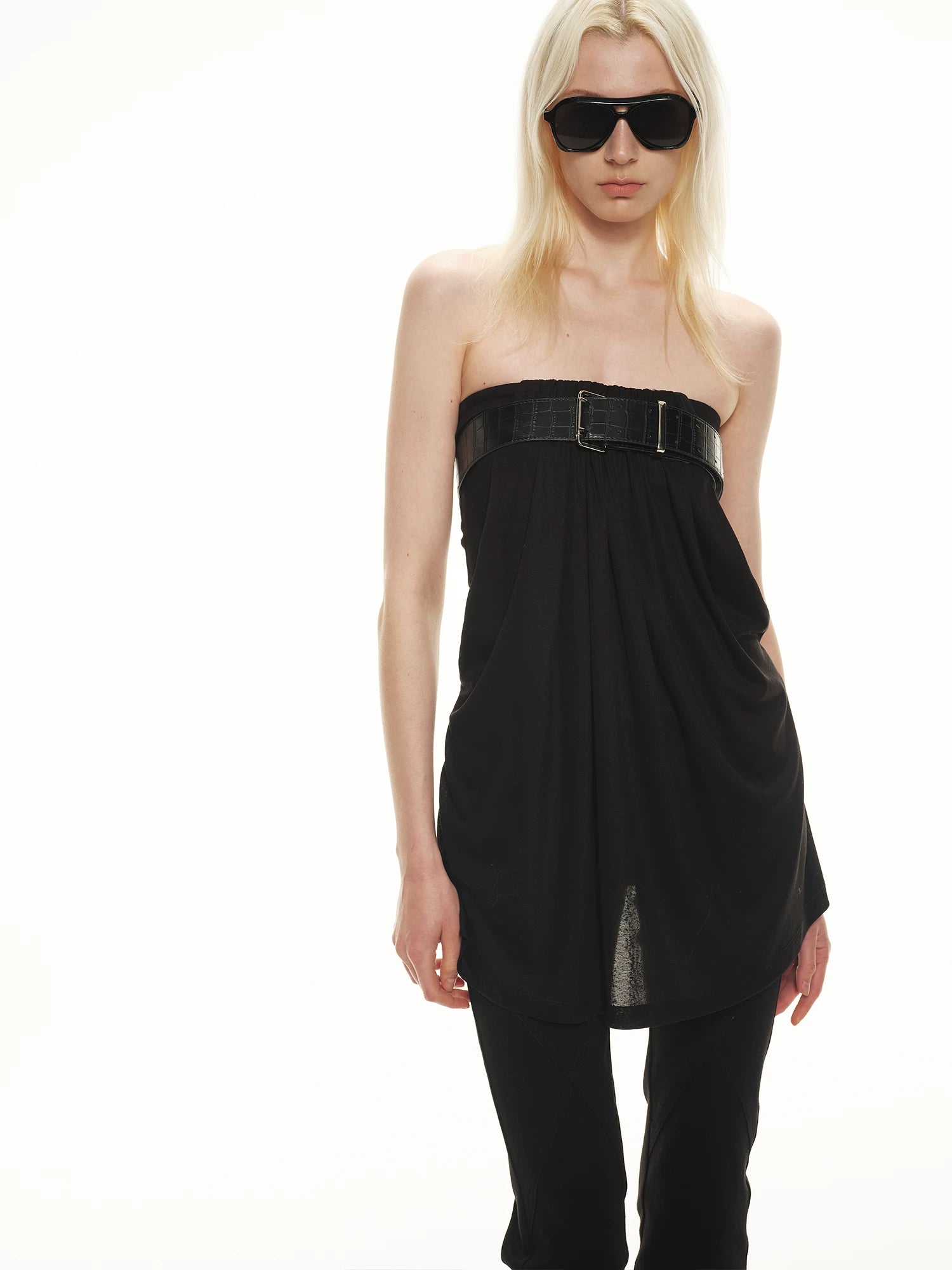 Draped Bandeau Top