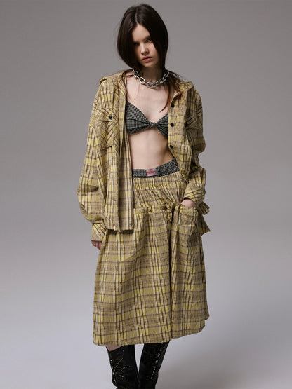 Vintage Plaid Twist Bra