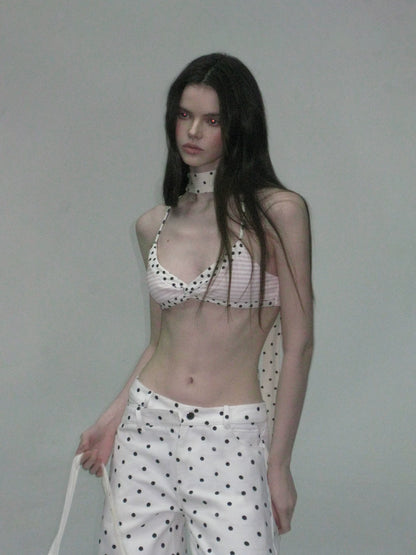 Polka Dot Triangle Camisole