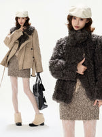 Suede Faux Fur Parka